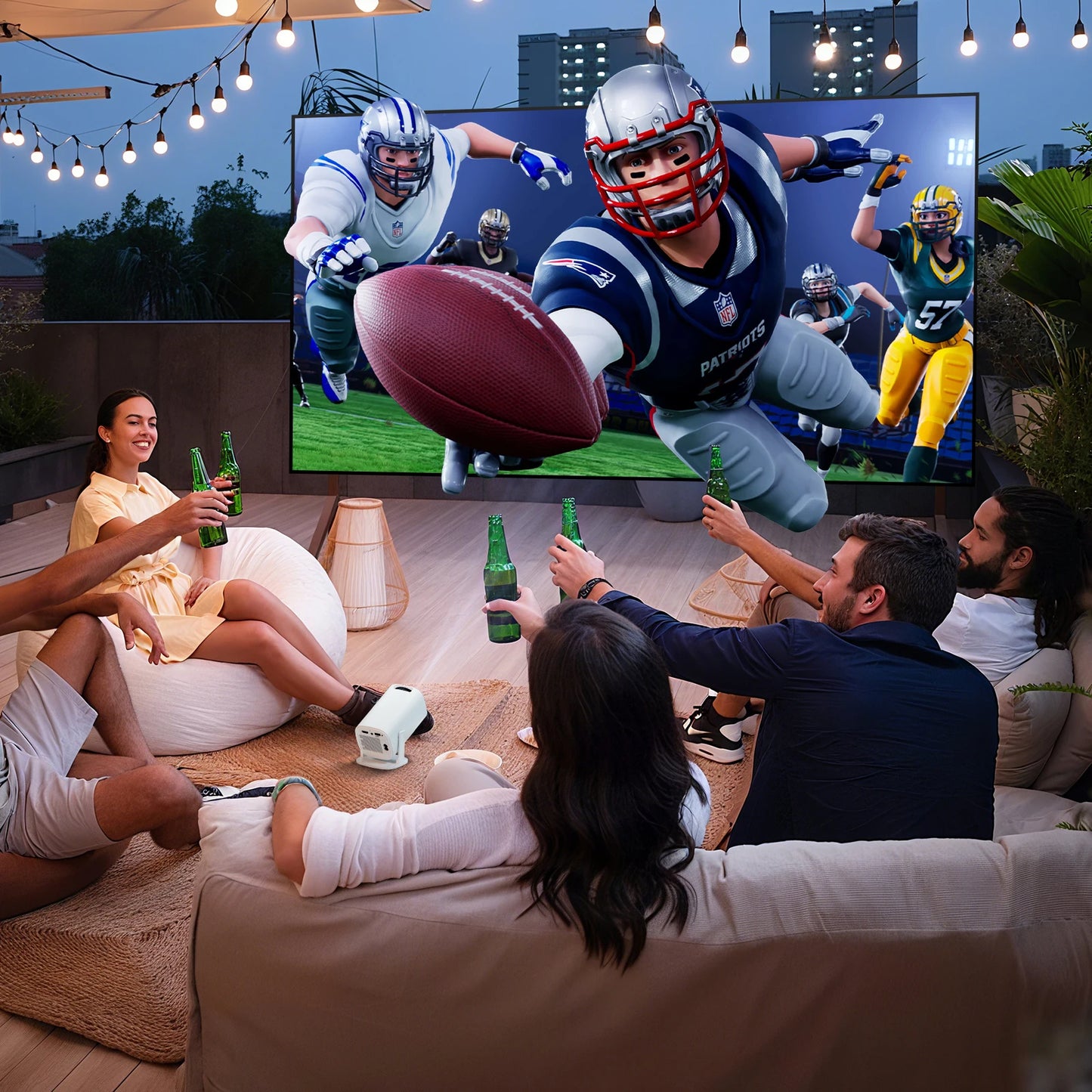 The BeamBox Portable Projector — Big Screen, Small Package.