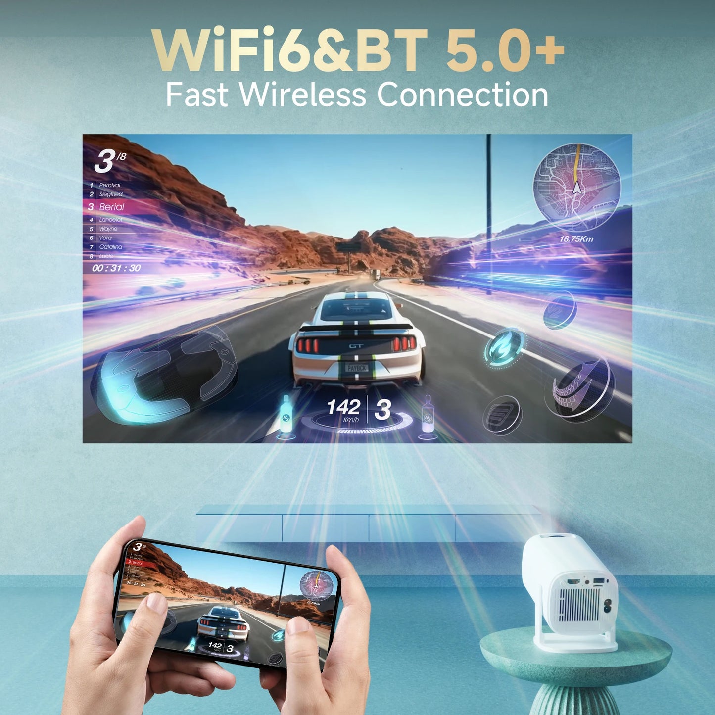 The BeamBox Portable Projector — Big Screen, Small Package.